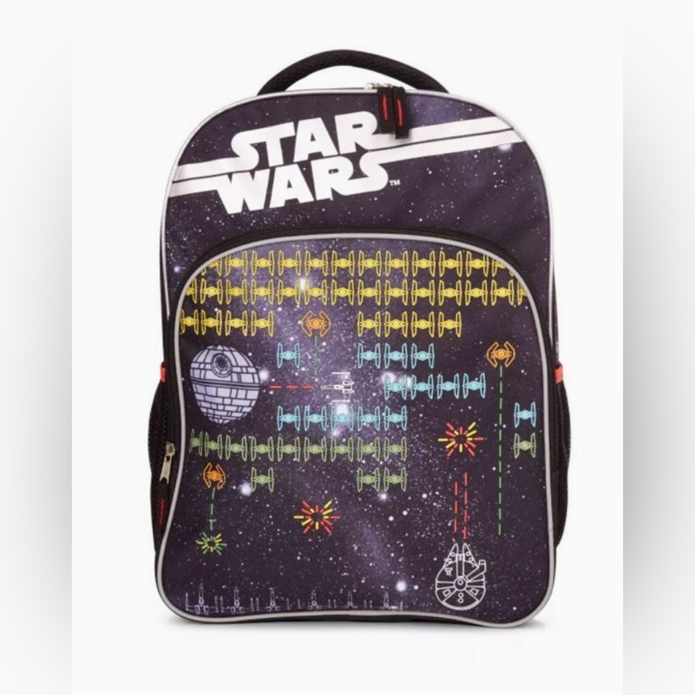Backpack Star Wars Spaced Out 16” Kids School Video Game Graphics Design
